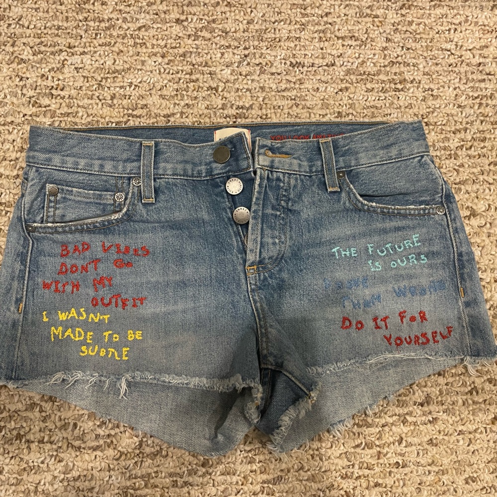 Alice and Olivia limited edition denim shorts